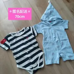 半袖 ロンパース カバーオール 夏服 春服 70 80 男の子 まとめ売り