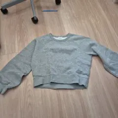 GU グレー クロップドスウェット Sサイズ