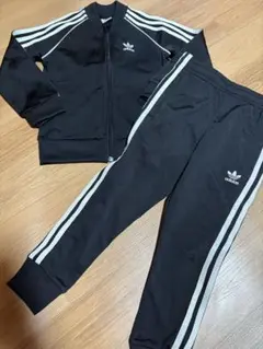 【美品】adidas KIDS ジャージ セットアップ 3本ライン 120cm