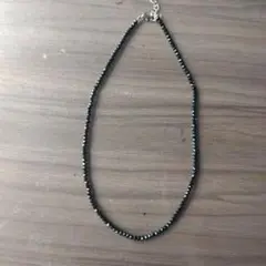 黒ビーズネックレス