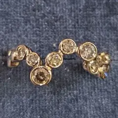 JG11☆高級 カシケイ ベゼル ダイヤ0.4ct K18BG ヘッド - メルカリ