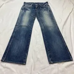 Y2K EDWIN BLUE TRIP503 日本製 ローライズ フレア デニム