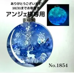 感謝セール中！レジン/雪の鳥居と子猫達 蓄光 オルゴナイトネックレス