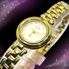 《超美品 稼働品》 エル レディース腕時計 防水 アイボリー系文字盤 クオーツのサムネイル