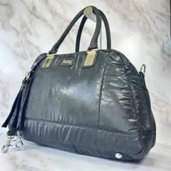 DIESEL 2way ナイロン トート ショルダー 大容量 A4収納 チャームのサムネイル