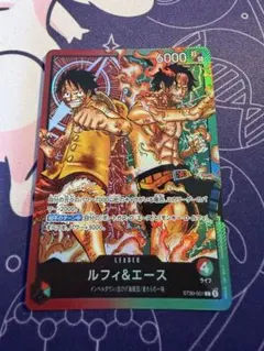 超美品】‼️ワンピースカード ルフィ＆エース リーダーパラレル ST30