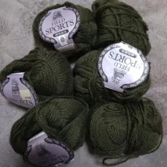 FIELD SPORTS ウール混紡毛糸 6玉セット