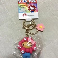 万博 サンリオ ミャクミャク 立体マスコットキーホルダー 日焼け ハローキティ