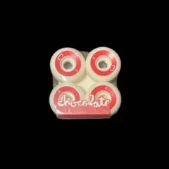 【新品】CHOCOLATE スケートボードウィール 53mm 白赤 4個セット