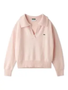 SNIDEL LACOSTE スキッパーニットプルオーバー　ホワイト 2025年最新】スキッパーニットプルオーバー snidelの人気