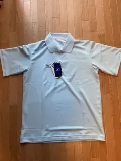 【新品未使用】ミズノ　アクアブルー ポロシャツ ユニセックス　S