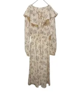 花柄ワンピース 長袖