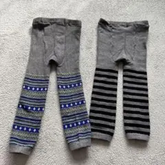 ユニクロUNIQLO 100cm キッズレギンス 2点セット
