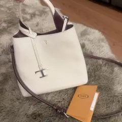 TOD'S ハンドバッグ 2WAY ショルダーバッグ ホワイト