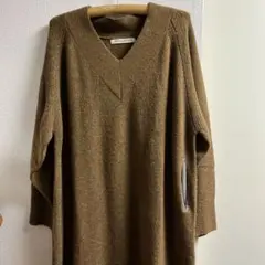 GALLARDAGALANTE ブラウンニットワンピース