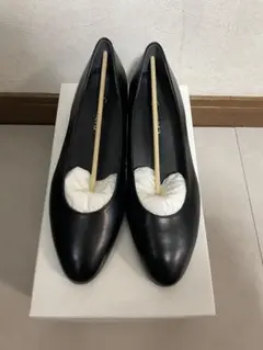 【新品未使用】就活　冠婚葬祭　ブラックレザーパンプス