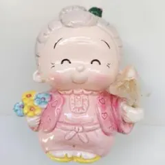 陶器製　貯金箱　おばあちゃん　レトロ
