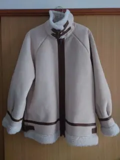 【新品】RAY CASSIN スウェード×ボア ベルトスタンドカラー ブルゾン