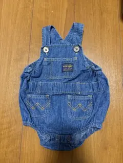 wrangler デニムロンパース ショートオール　インディゴ　70のサムネイル