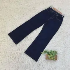 【UNIQLO JEANS】ユニクロ フレアハイライズジーンズ 22