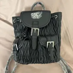新品未開封 ミシェルマカロン キルティングミニリュック ブラック
