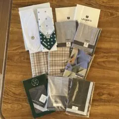 Ungaro チェック柄 ハンカチ10枚セット