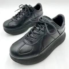 オニツカタイガー 厚底スニーカー DELECITY 23.5cm 黒 Y1528