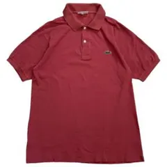 良カラー【ラコステ 】L1212 鹿子ポロシャツ　コーラル