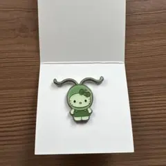 ハローキティ 緑色 ピンバッジ