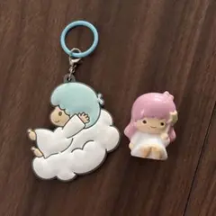 リトルツインスターズ　キキララ　めじるしチャーム　マスコット　フィギュア　2点