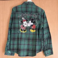 ディズニー ミッキー ミニー シャツ フリーサイズ 長袖 ダメージ