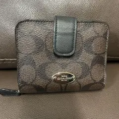 最終SALE COACH 二つ折り財布 ブラウン