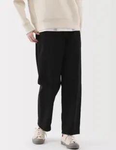 無印良品 洗いざらし コットンイージー テーパード パンツ 美品