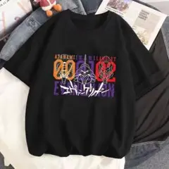 エヴァンゲリオン グラフィックTシャツ L sizeブラック色
