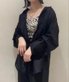 WEGO シアーボリュームスリーブシャツ
