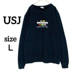 USJ限定　NINTENDO WORLD トレーナースウェット　マリオ　刺繍　Ｌ