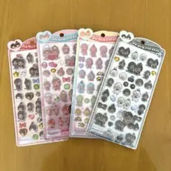 正規品 うるちゅるポップシール モンチッチ コンプリート 4枚セット クラックス