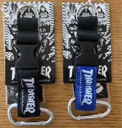THRASHER スラッシャー カラビナ 2個 黒赤 新品 キーリングのサムネイル