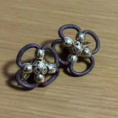 ヴィンテージ　大ぶり　花　イヤリング