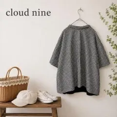 美品 クラウドナイン バックリボン サッカー ブラウス ギンガムチェックのサムネイル