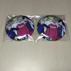 ハイキュー!!　ビスケット缶バッジ 月島蛍　黒尾鉄朗　木兎光太郎