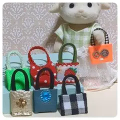 ハンドメイド　ミニチュアバッグ　ドール用　小物アイテム　まとめ売りセット