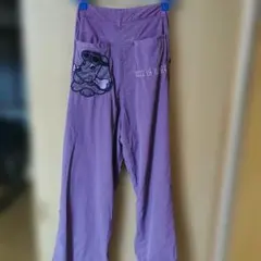 GALFY　刺繍入りワークパンツ パープルのサムネイル
