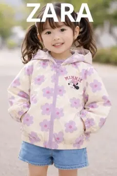 ZARA キッズアウター　ミニー　軽量撥水レインコート 110cm