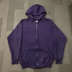 80s 90s HONORS USA製 ジップアップパーカー　パープル L