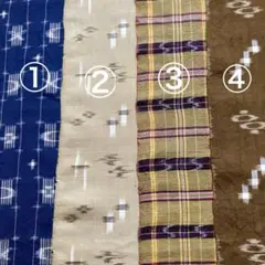 着物はぎれ　琉球絣　古布　 ハンドメイド