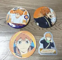 日向翔陽 缶バッジ ステッカーセット