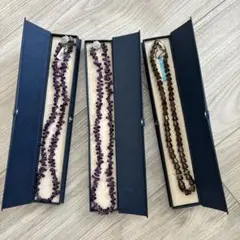 【未使用】1点1400円　紫水晶　アメジスト　スモーキークォーツ天然石ネックレス