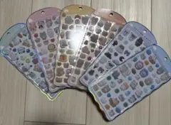 コットンパフィーシール　シマエナガ　モノクロ　ネコ　パン　アニマル　クマ