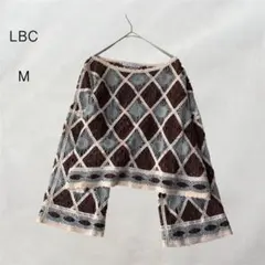 LBC モチーフレースプルオーバー クロシェ編み風 重ね着 透かしレース Mのサムネイル